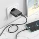 Мережевий зарядний пристрій Hoco N38, 20 Вт, Quick Charge, Power Delivery (PD), чорний, 2 порта, #6942007610100 Прев'ю 3