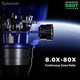 Microscopio Mechanic D80T-B5, trinocular, 8X-80X Vista previa  1