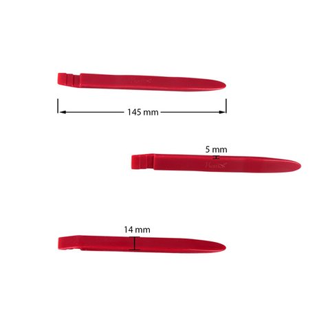 Інструмент для знімання обшивки зі ступінчастою лопаткою (поліуретан, 145×14 мм) Прев'ю 1