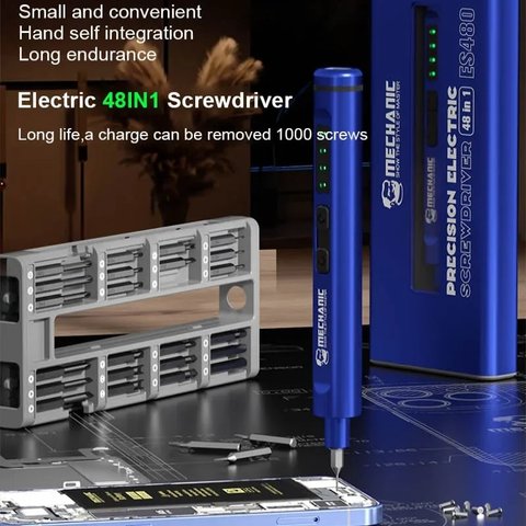 Cordless Power Screwdriver Mechanic ES480, (48 in 1) Preview 5