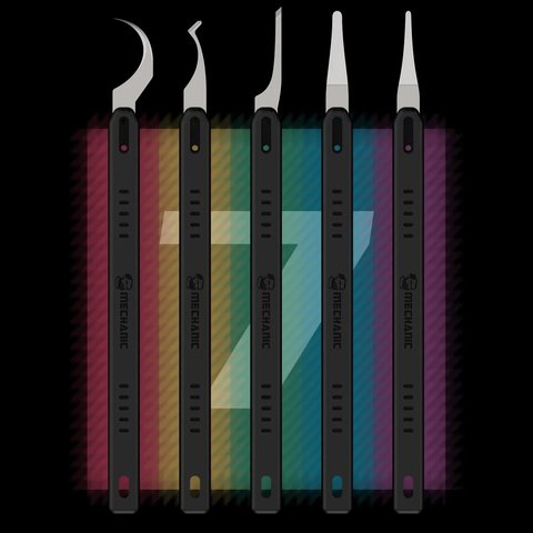Knife Set Mechanic Quick Edge 7, (for removing glue, for ICs, 5 in 1) Preview 1