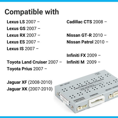 GVIF-интерфейс для Lexus/Toyota/Land Rover/Nissan/ Jaguar Превью 2