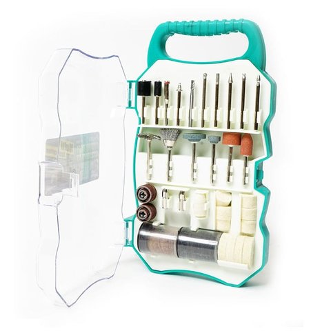 Набір аксесуарів Pro'sKit PT-5100 для шліфмашин Pro'sKit PT-5201A, PT-5201B, PT-5501I Прев'ю 1