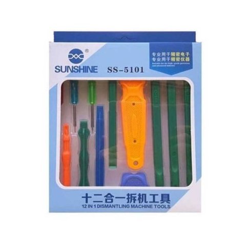 Набор инструментов для разборки мобильных устройств Sunshine SS-5101, 12 in 1 Превью 1