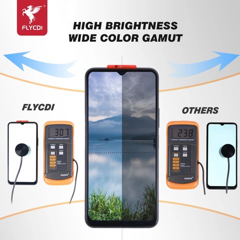 Дисплей для Vivo Y02s, Y16, Y21, Y21a, Y21e, Y21g, Y21s, Y21t, Y32 2021, Y33e, Y33s 5G, черный, без рамки, FLYCDI, JTO 107CG-213 182C2323 Превью 2