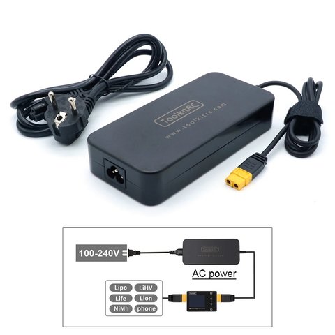 Блок питания ToolkitRC ADP200 200W, виход 19,5 В 10,3 А, (выход XT60) Превью 2