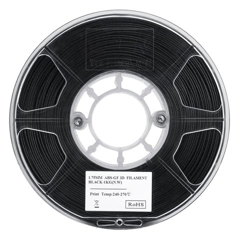 Филамент для 3D-принтера eSUN ABS-GF Black, 1 кг Превью 1