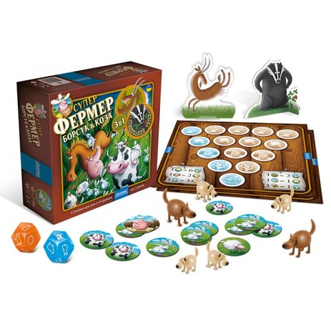Настольная игра Granna "Суперфермер 3 в 1" (84085) Превью 1