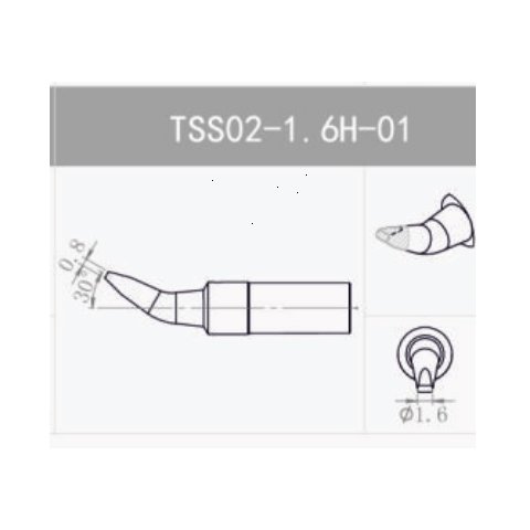 Soldering Iron Tip Quick TSS02-1.6H-01 Preview 1